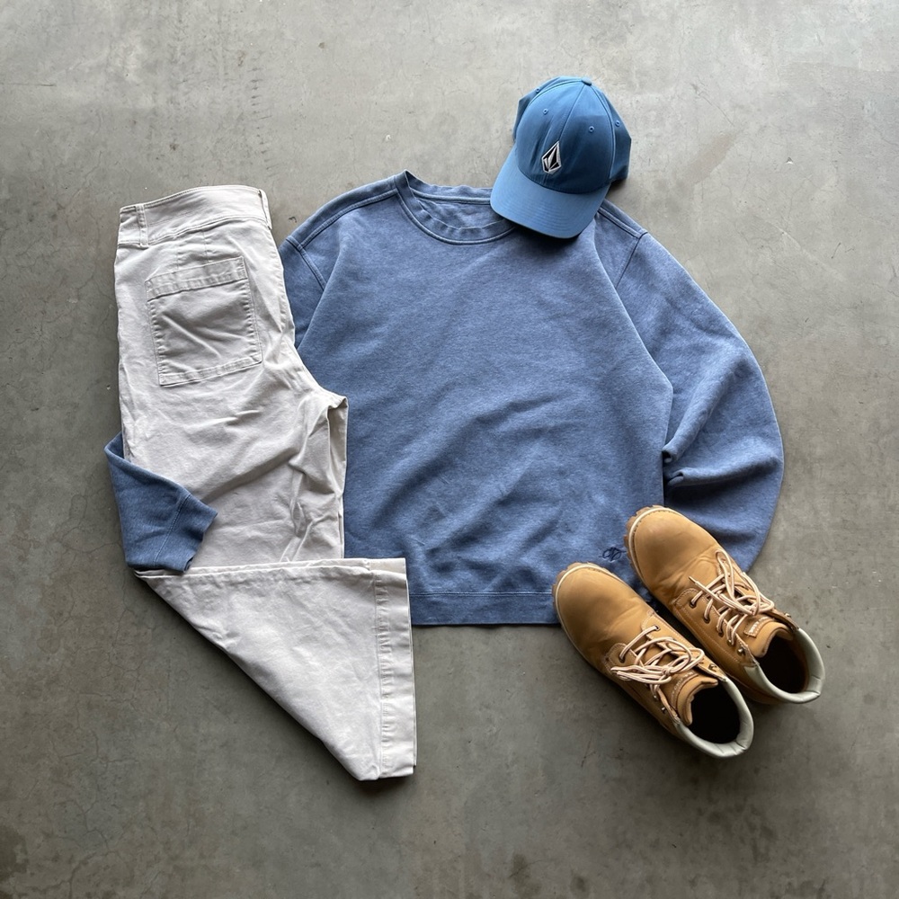 Light Blue Blank crewneck